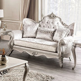 Acapulco White & Espresso Loveseat