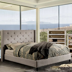 Anabelle E.King Bed Purple & Natural