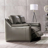 ALTAMURA Power Loveseat, Gray & Beige