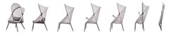 Alverta Foldable Chair Grey & Black (2/Ctn)