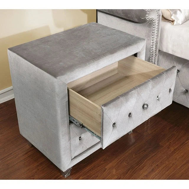 Alzir Night Stand Gray