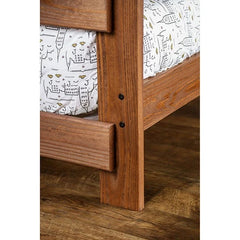 Arlette Twin/Twin Bunk Bed Brown, Black, Gray, & White