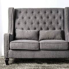 Alicante Love Seat Bench, Gray