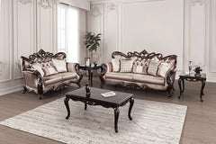 Albacete Sofa Campage & Walnut
