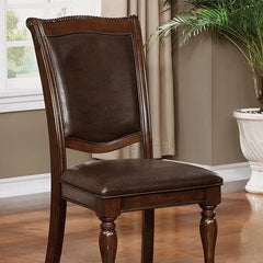 Alpena Brown Cherry/Espresso Arm Chair & Side Chair (2/CTN)