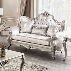 Acapulco White & Espresso Loveseat