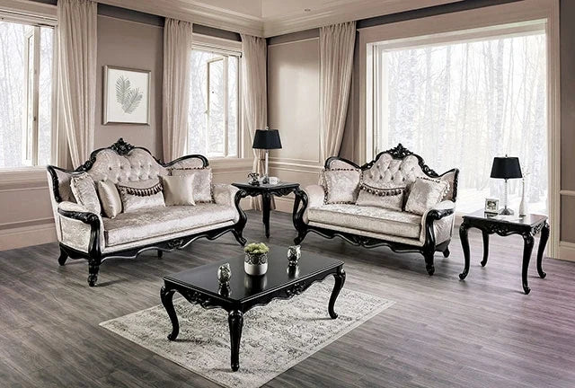 Acapulco White & Espresso Sofa