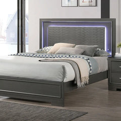 ALISON Cal.King, E.King, Full, Queen Bed, Dark Walnut