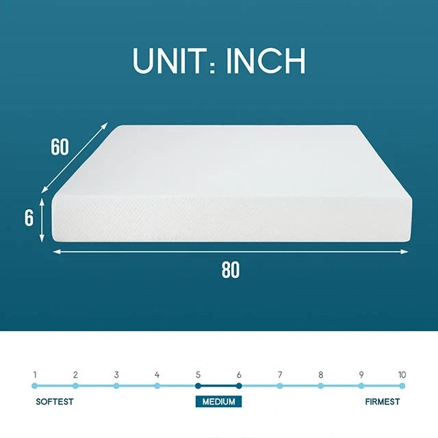 Artemisia 6" Full, Queen, & Twin Memory Foam Mattress