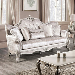 Acapulco White & Espresso Sofa