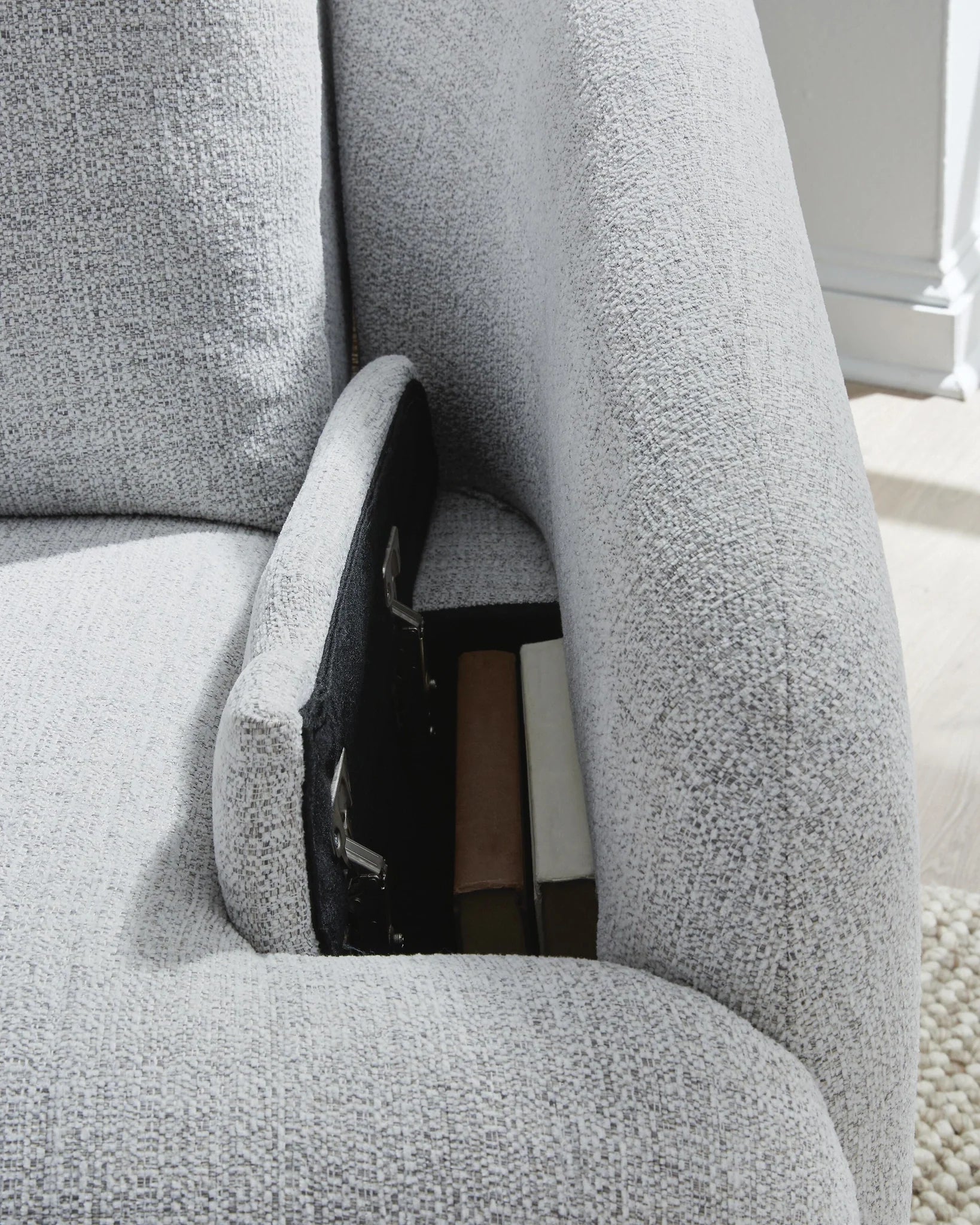 Alainmont Next-Gen Nuvella Swivel Power Recliner