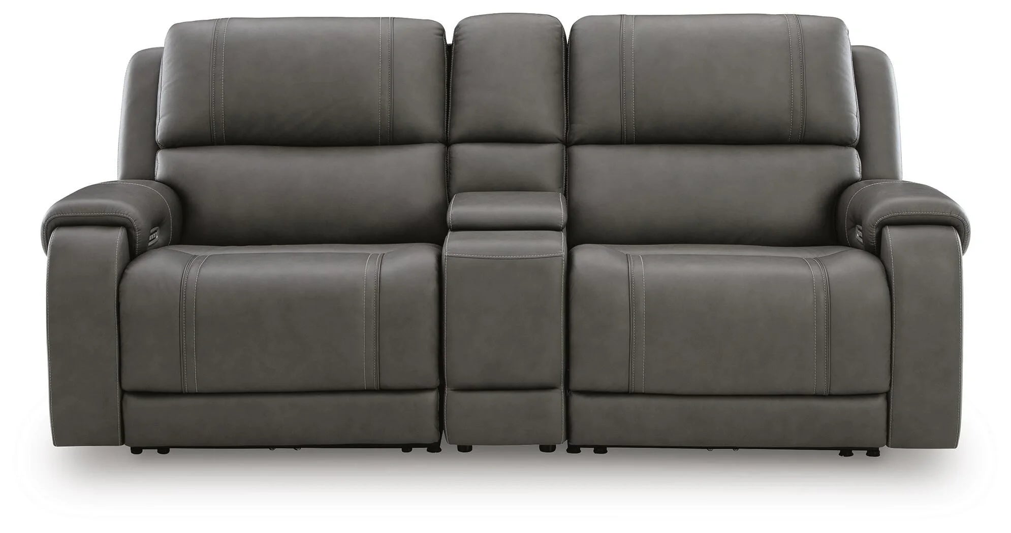 5Z - Pittson Power Reclining Sectional Loveseat with Console