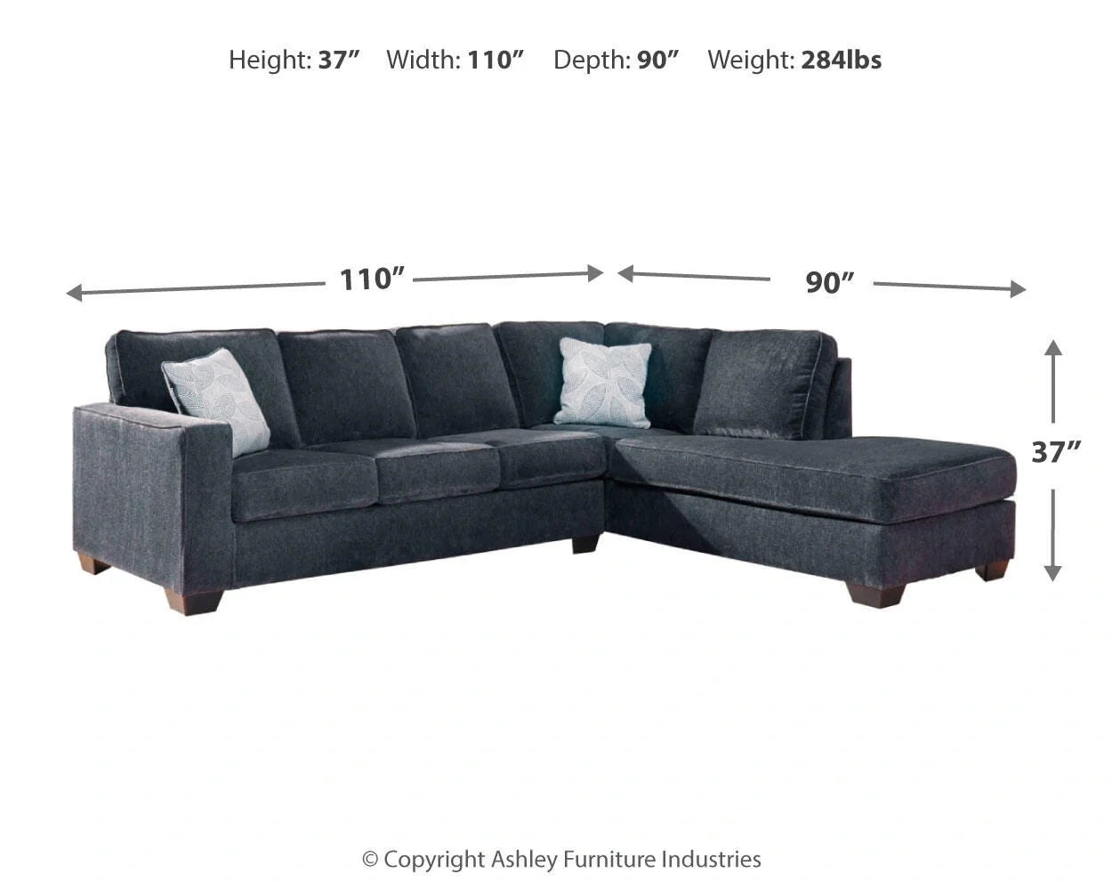 Altari Sleeper Sectional with Chaise