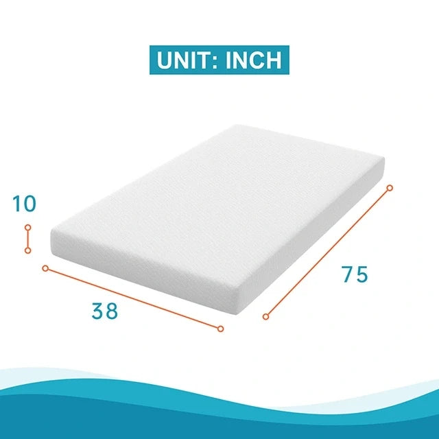 Artemisia 10" Memory Foam Mattress White